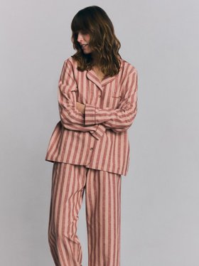 Rhubarb & Rose Pembroke Stripe Linen Blend Trouser Set