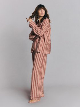 Rhubarb & Rose Pembroke Stripe Linen Blend Trouser Set