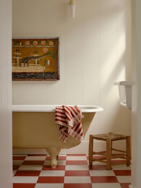 Sandstone Red Pembroke Stripe Cotton Towels