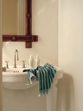 Pine Green Pembroke Stripe Cotton Towels