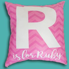 Personalised Bunny Baby Cushion