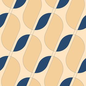 Tanner Beige Modern Abstract Geometric Squiggle Wallpaper