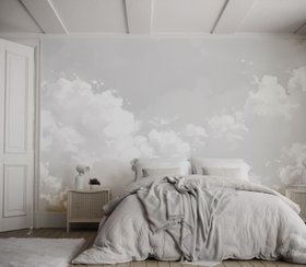 Watercolour Cloud Sky Wallpaper Mural