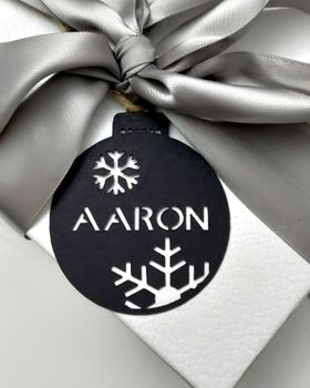Personalised Christmas Bauble Gift Tag