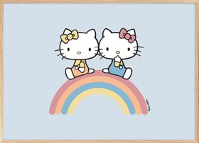 Hello Kitty - Baby Mimmy Rainbow Poster