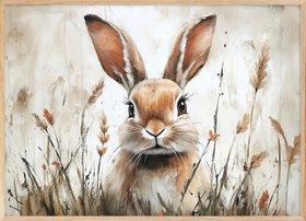 Olga Telnova - Meadow Bunny Poster