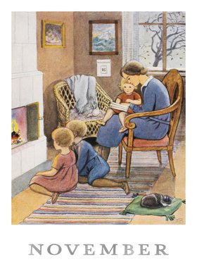 Elsa Beskow - November Poster