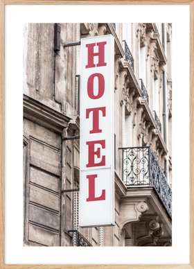 Hotel Sign Poster