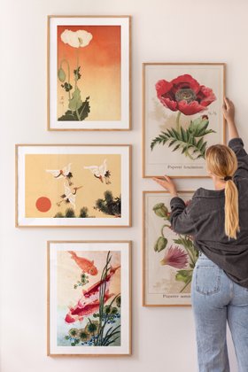 Japanese Bloom Gallery Wall
