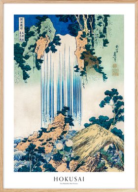 Hokusai - Yoro Waterfall in Mino Province Poster