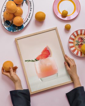Grapefruit Refresher Poster