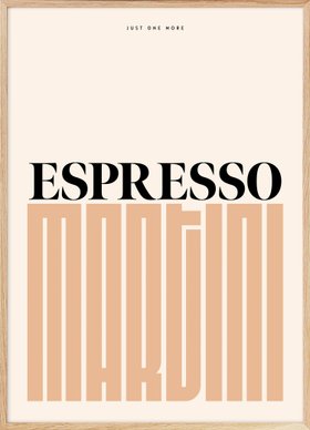 Espresso Martini Moment Poster