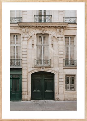 French Building Facade Poster