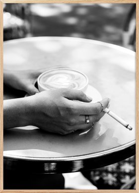 Coffee Smoking Poster