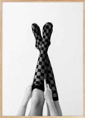 Checkerboard Legs Poster