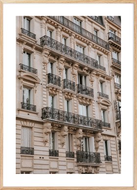 French Balcony Design Poster