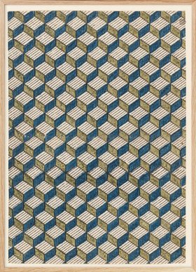 Abstract Cube Design Poster