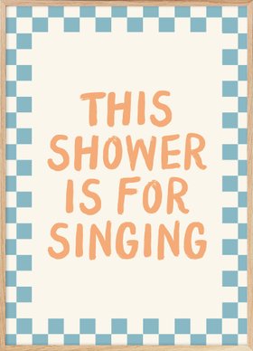 Shower Singing Poster