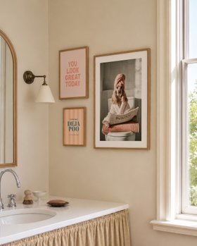 The Bathroom Art Wall