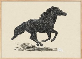 Leo Gestel - Galopperend Paard No1 Poster
