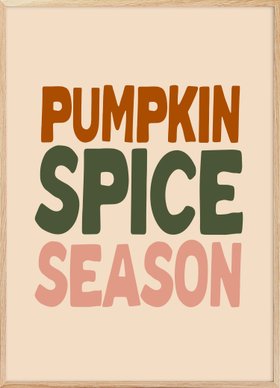 Pumpkin Spice Season Poster