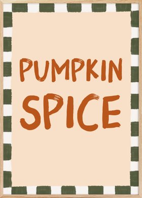 Pumpkin Spice Decor Poster