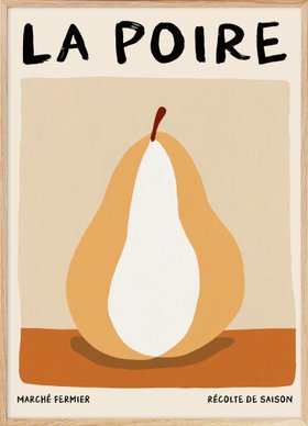 La Poire Fruit Poster