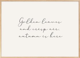 Crisp Autumn Poster