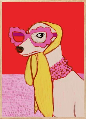 Sharyn Bursic - Stylish Dog in Sunglasses Poster