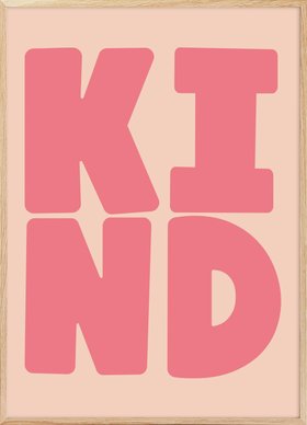 Melloi Art Prints - Simply Kind Message Poster