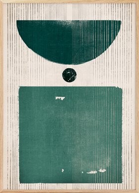 Teal Balanced Harmony Poster