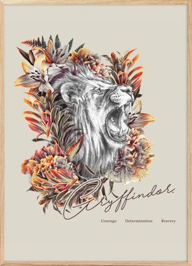 Harry Potter™ - Gryffindor Illustration Poster