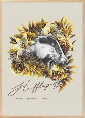 Harry Potter™ - Hufflepuff Illustration Poster