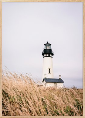 White Lighthouse Serenity Poster