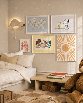 Playful Scandinavian Gallery Wall