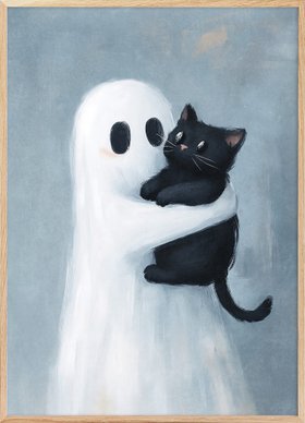 Olga Telnova - Ghost Hug Poster