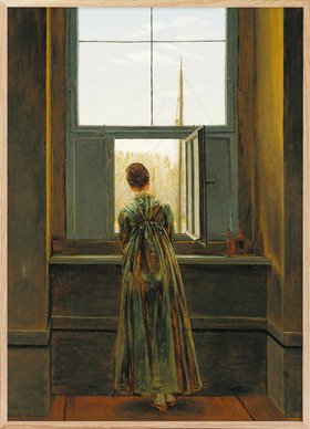 Caspar David Friedrich - Woman at a Window Poster