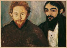 Edvard Munch - The Painter Paul Herrmann and the Doctor Paul Contard Poster