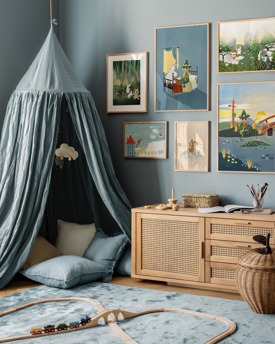 Blue Moomin Bedroom