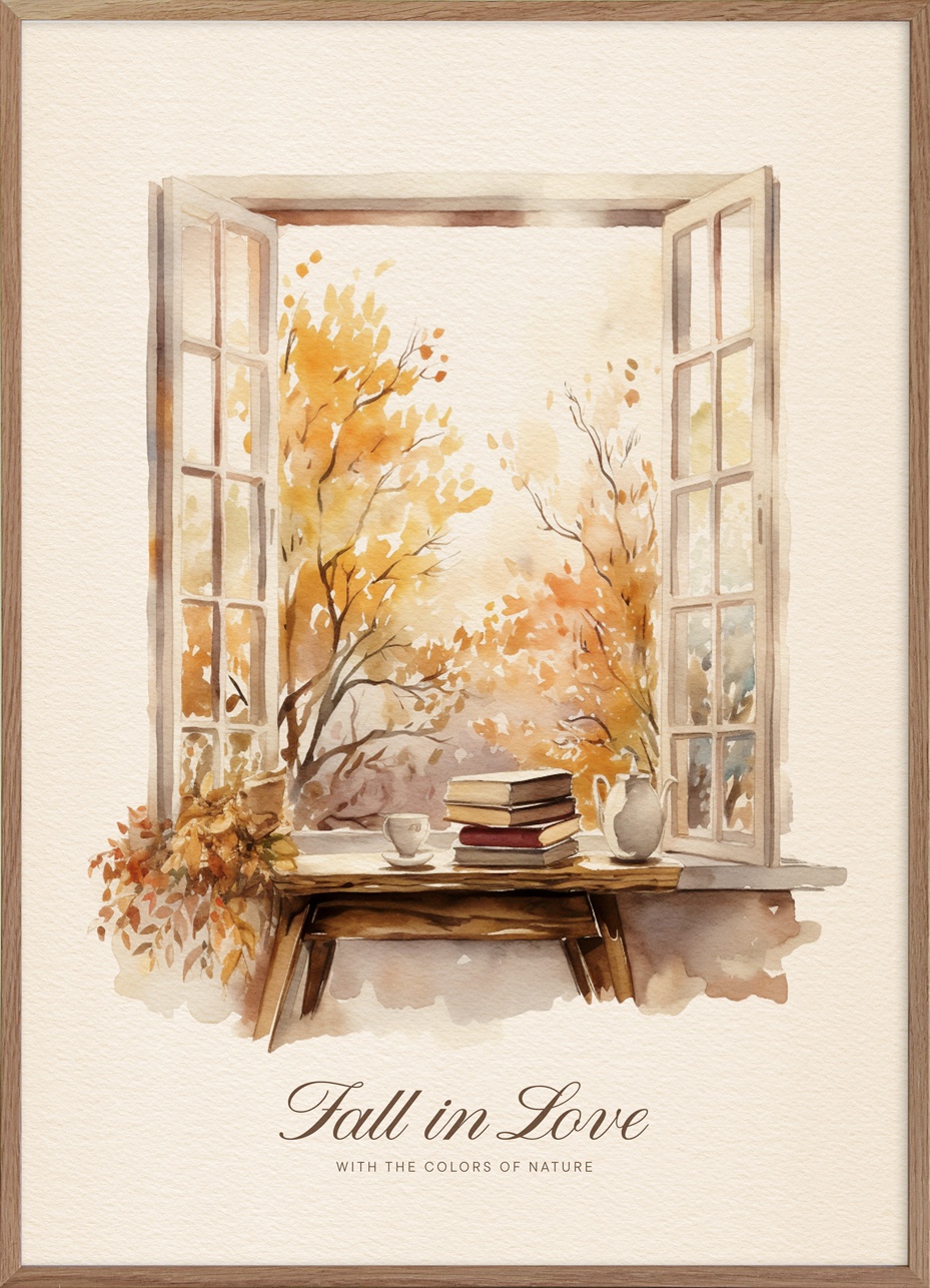 Fall Window Poster