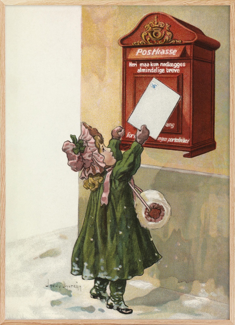 Jenny Nyström - Sending Postcard Poster