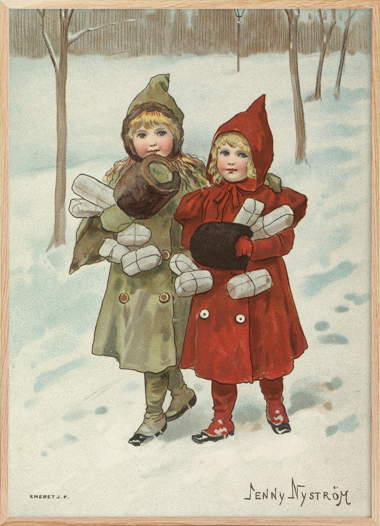 Jenny Nyström - Winter Girls Poster