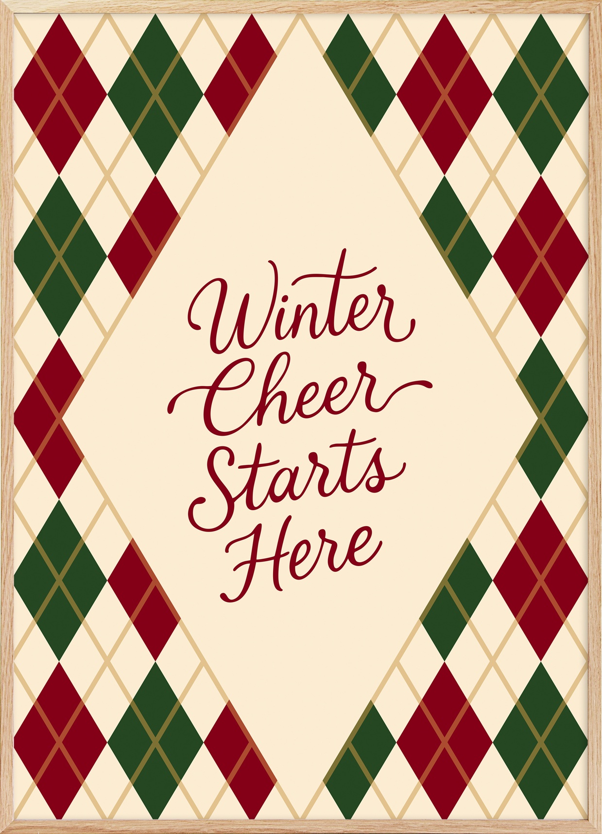 Winter Cheer Starts Here Poster