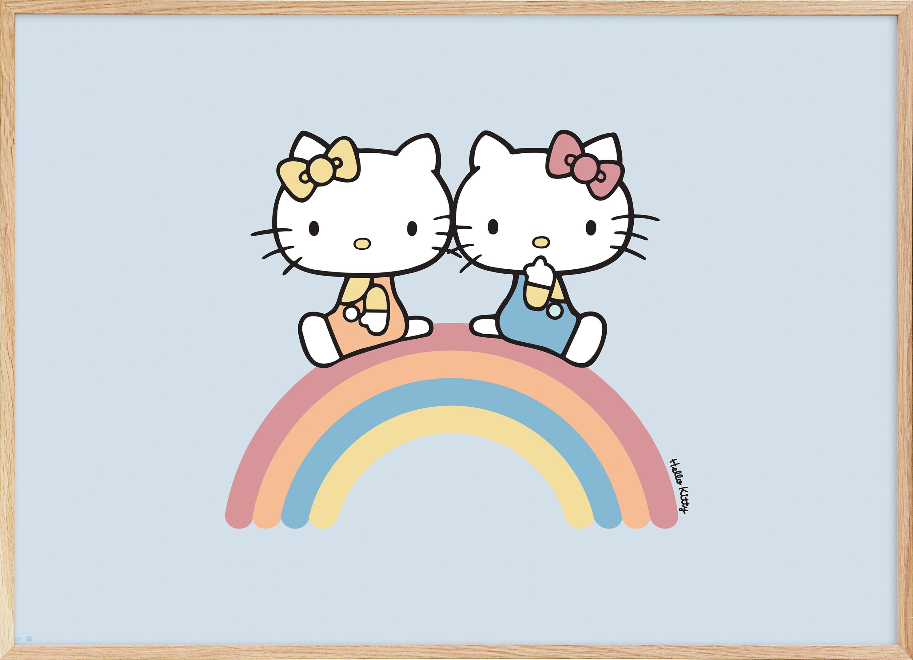 Hello Kitty - Baby Mimmy Rainbow Poster