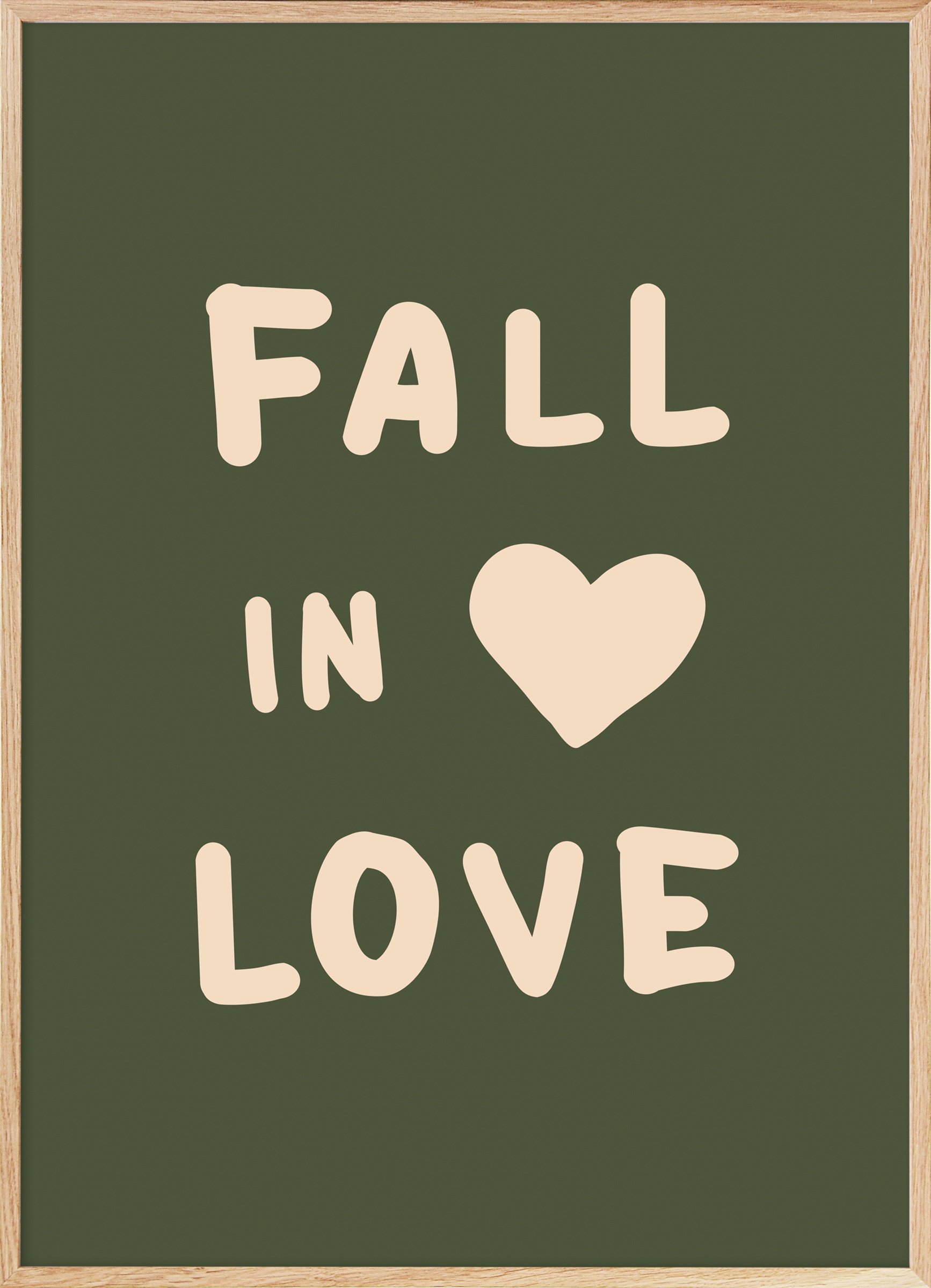 Fall In Love Quote Poster