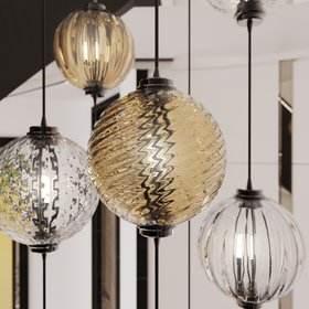 Interior Perspective: Stairwell with PIUMATI Glass Lighting