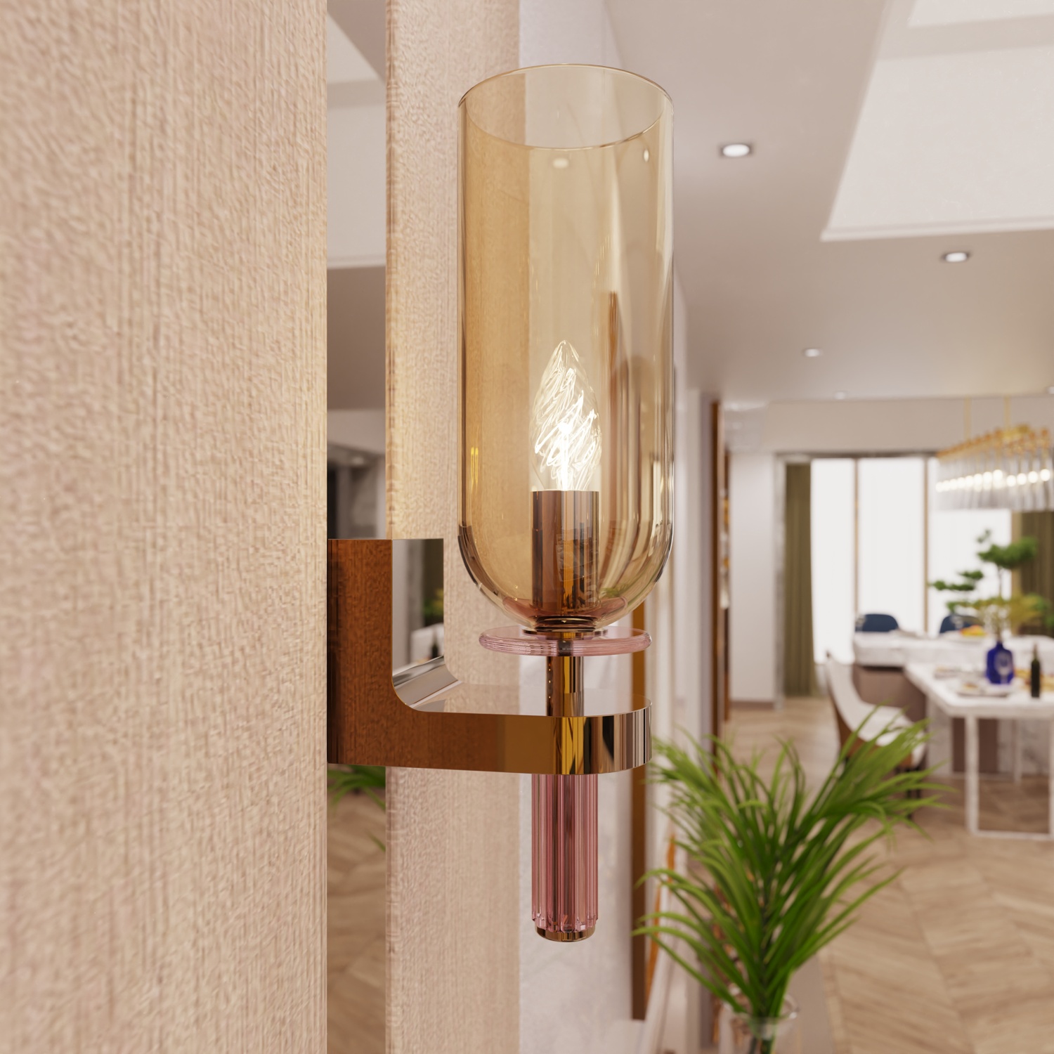Murano Glass Wall Lamp Modern Design