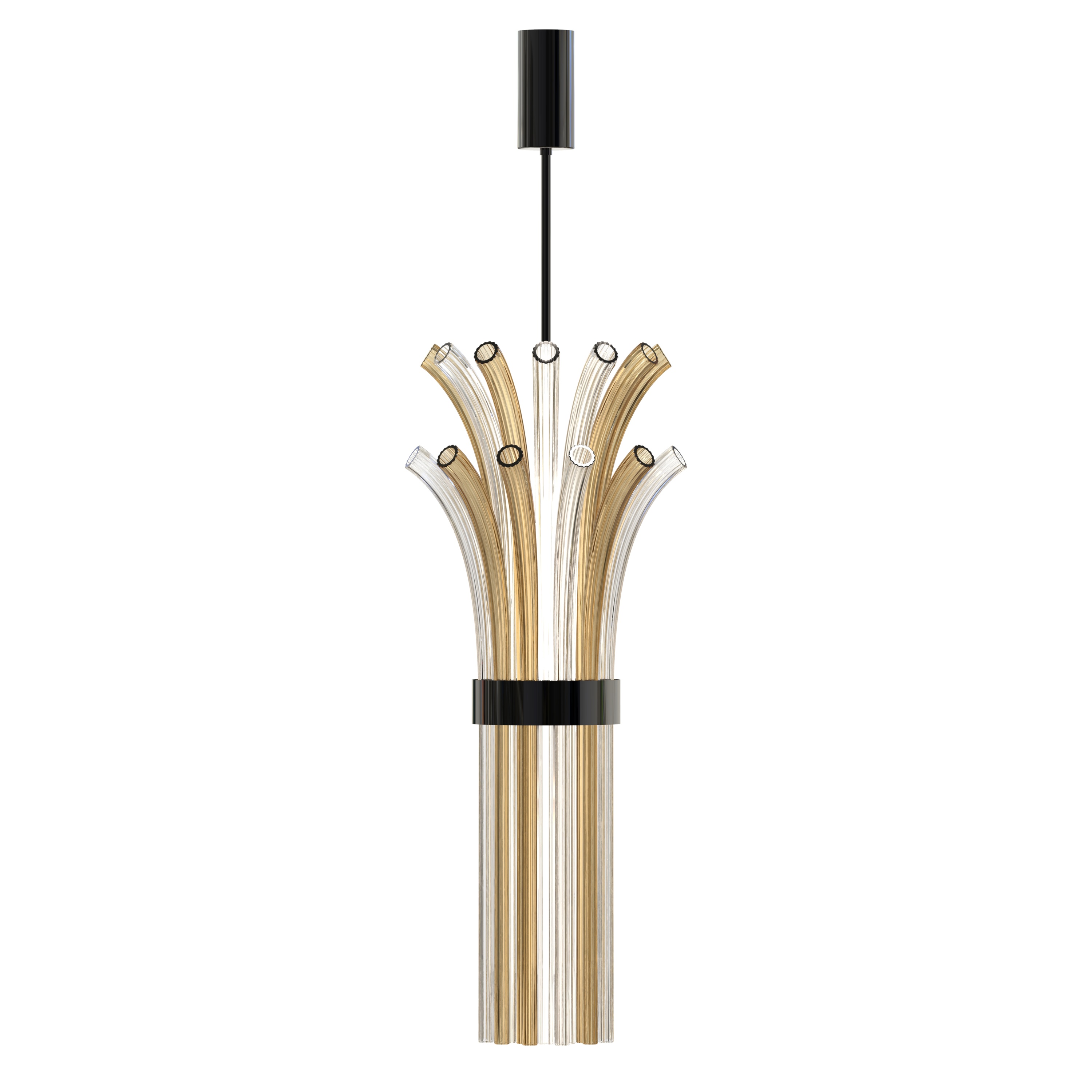 Fumé Crystal Modern Pendant Light