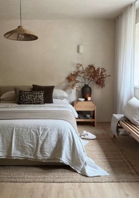 Bedroom With Wunda's Rapid Response Underfloor Heating. Picture; Michaela Showbridge @mishkashoe