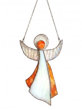 Orange Angel Suncatcher